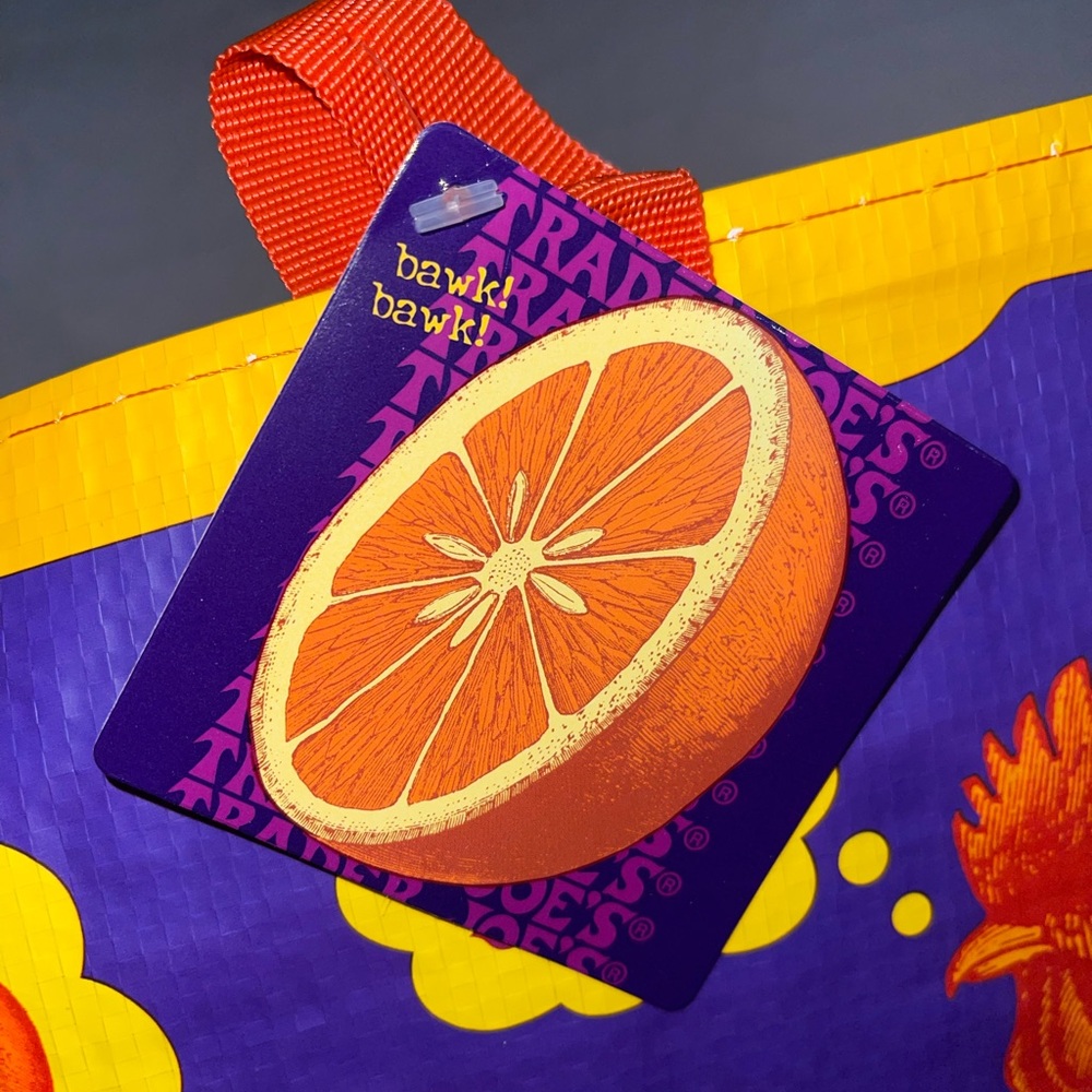 Trader Joe’s Rare Collective Orange Chicken Tote Bag NWT - Picture 4 of 5
